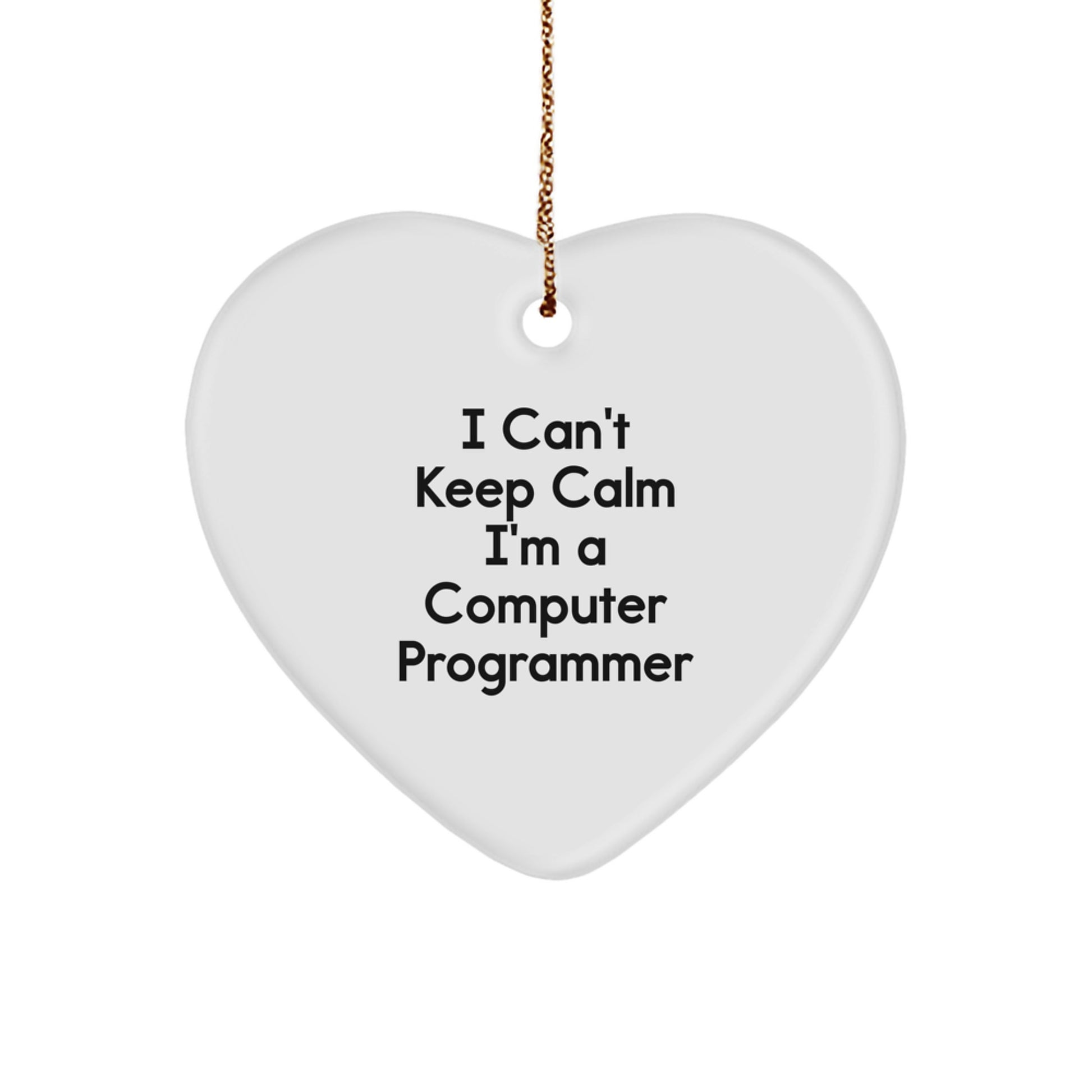 Funny Computer Programmer Gifts from Friends - I'm A Computer Programmer Heart Ornament for Men, Women, Coworkers, Family, and Friends, Christmas Unique Gifts - Image 1