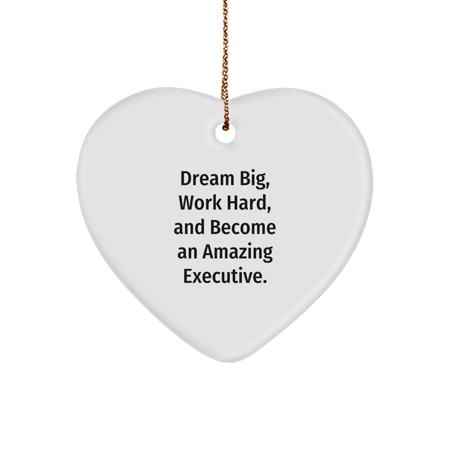 Executive Heart Ornaments Gifts from Friends to Executive Men and Women, Christmas Unique Decorations for Office or Home - Image 1