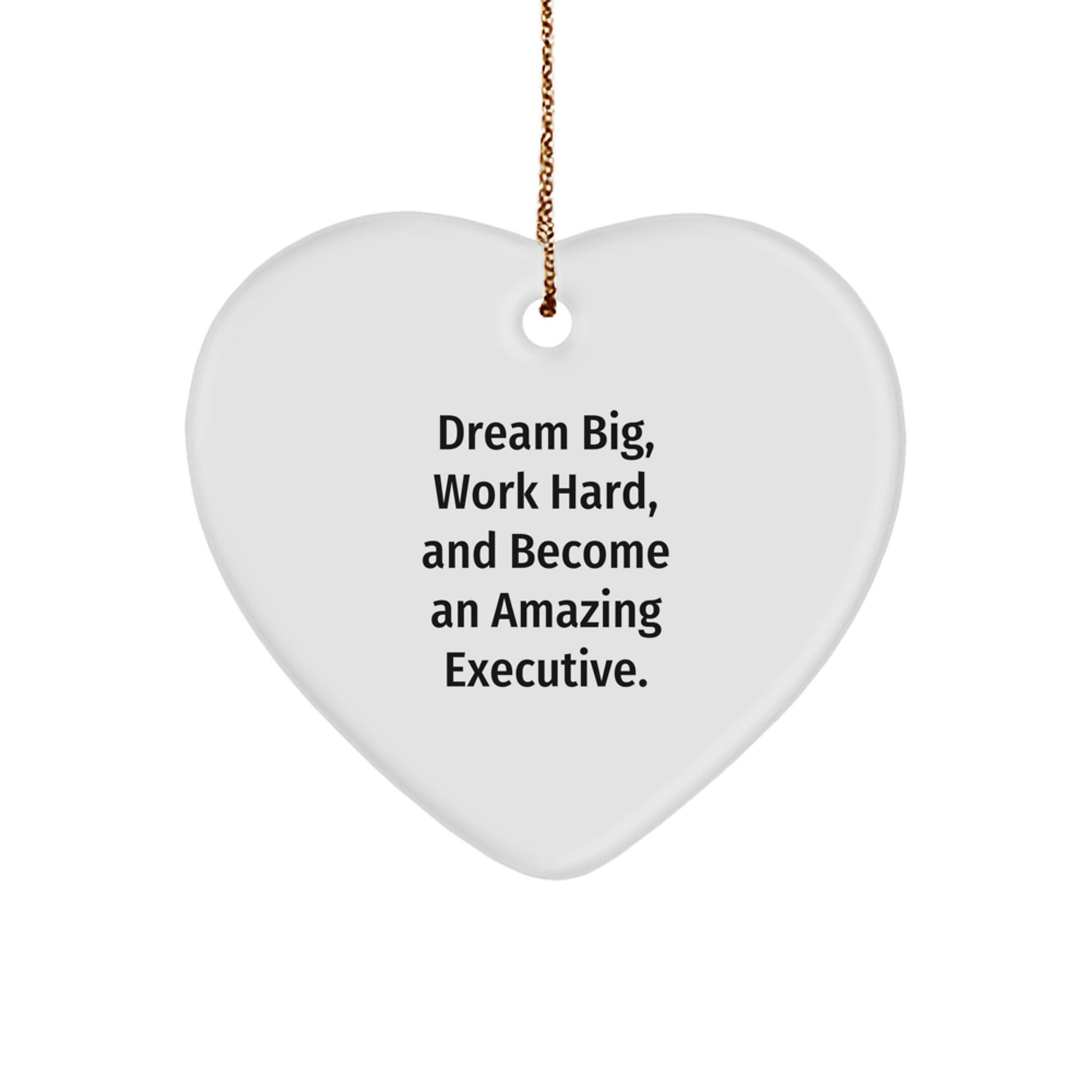Executive Heart Ornaments Gifts from Friends to Executive Men and Women, Christmas Unique Decorations for Office or Home - Image 1