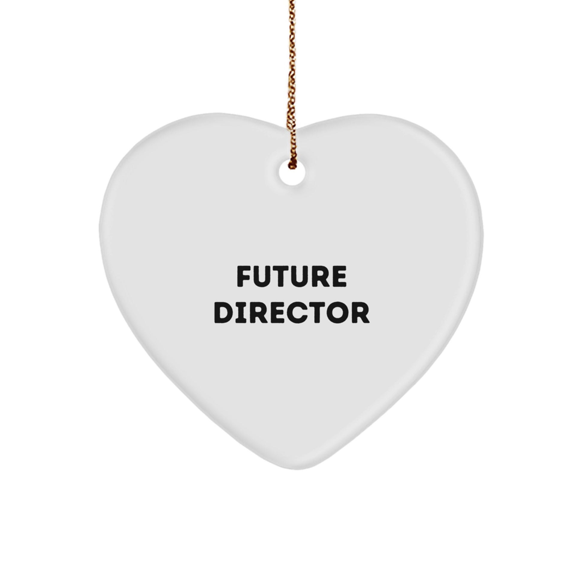 Funny Future Director Heart Ornament Gifts from Friends for Director Christmas Unique Gifts - Image 1