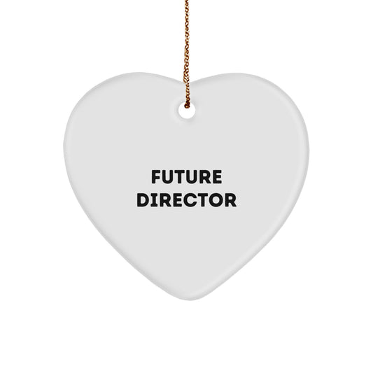 Funny Future Director Heart Ornament Gifts from Friends for Director Christmas Unique Gifts - Image 1
