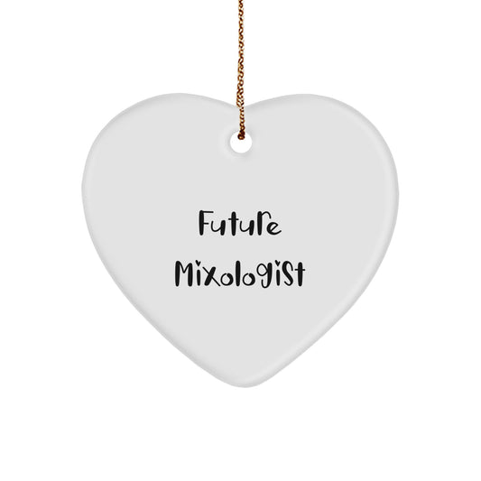 Gifts from Friends for Future Mixologists - Heart Ornament with Funny Quote - Christmas Unique Gifts - Image 1