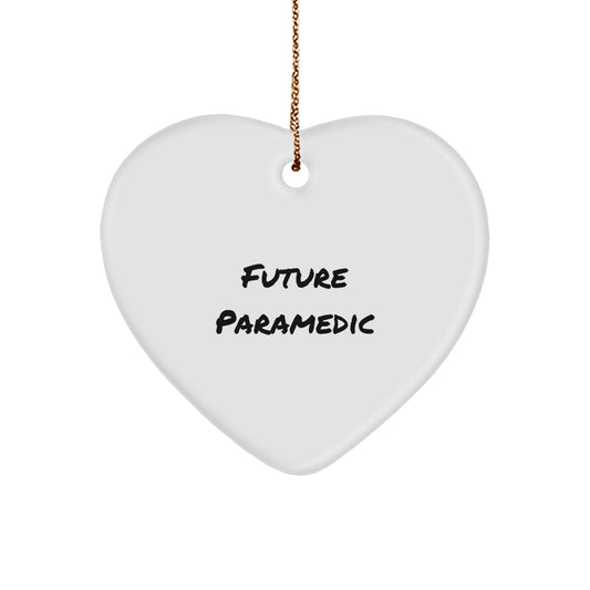 Funny Rescue Worker Gifts from Men for Future Rescue Worker, Christmas Unique Gifts for Rescue Worker, Heart Ornament for Rescue Worker - Image 1