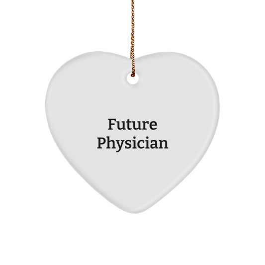 Funny Future Physician Heart Ornament Gifts for Men from Family this Christmas - Image 1