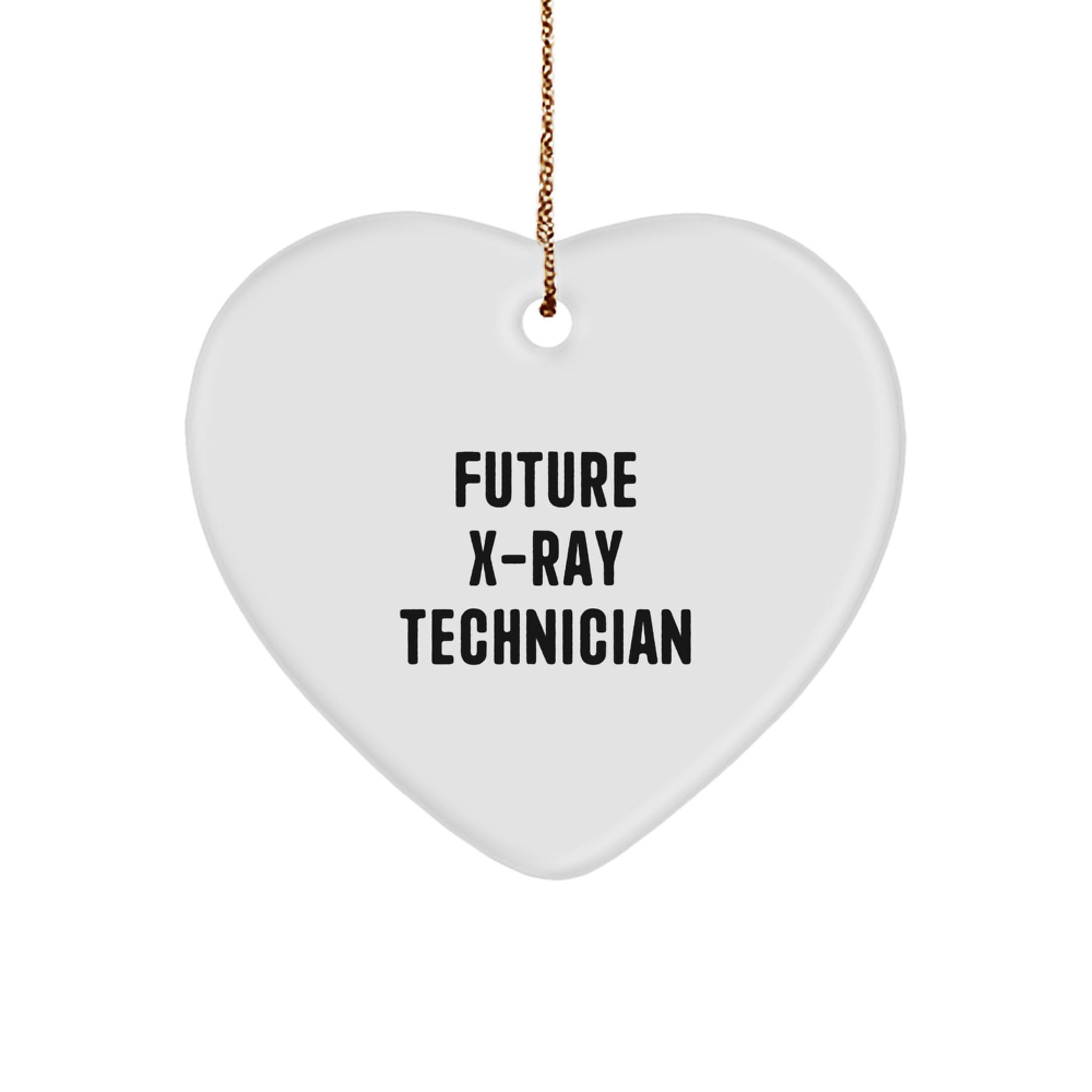 Future X-ray Technician Gifts from Men - Funny Heart Ornament for X-Ray Technician Christmas Unique Gifts - Image 1
