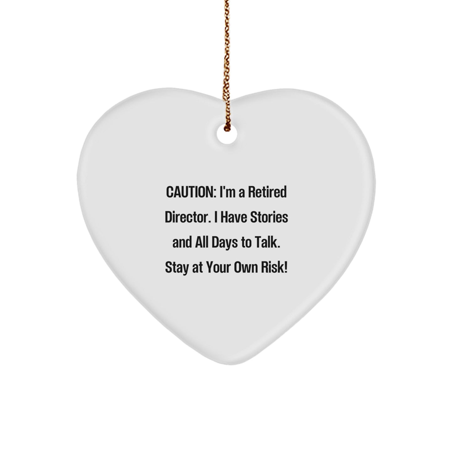 Funny Director Heart Ornament Gifts from Friends for Men Unique Christmas Unique Gifts - Image 1