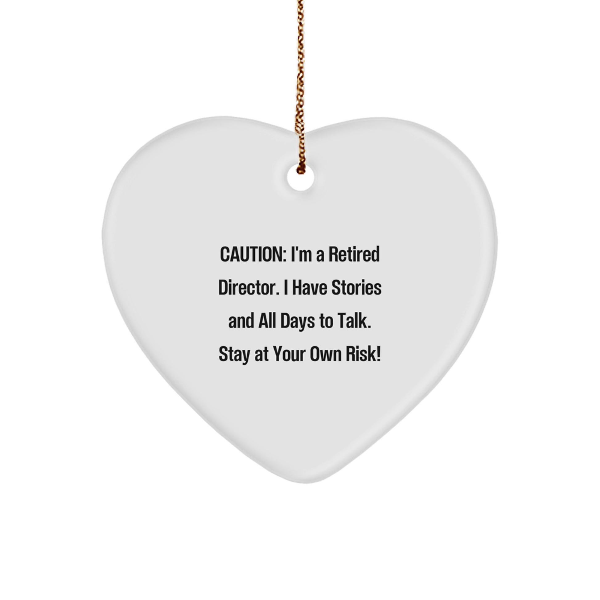 Funny Director Heart Ornament Gifts from Friends for Men Unique Christmas Unique Gifts - Image 1