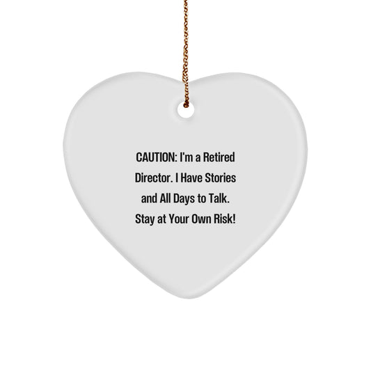 Funny Director Heart Ornament Gifts from Friends for Men Unique Christmas Unique Gifts - Image 1