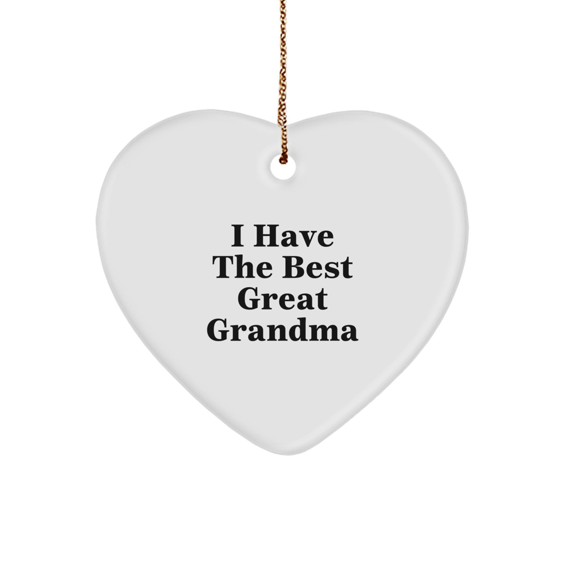 Funny Grandma Heart Ornament Gifts from Family for Grandma I Have The Best Great Grandma Christmas Unique Gifts - Image 1