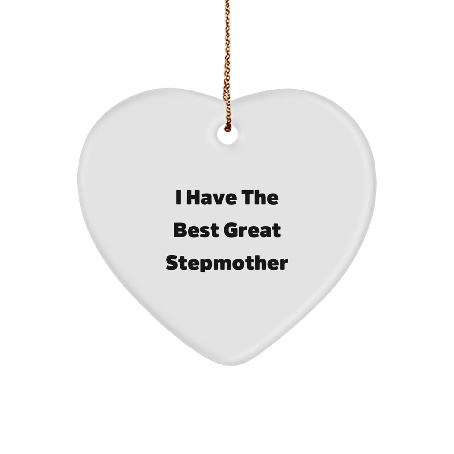Funny Stepmother Heart Ornament Gifts from Women to Stepmother for Christmas Unique Presents - Image 1