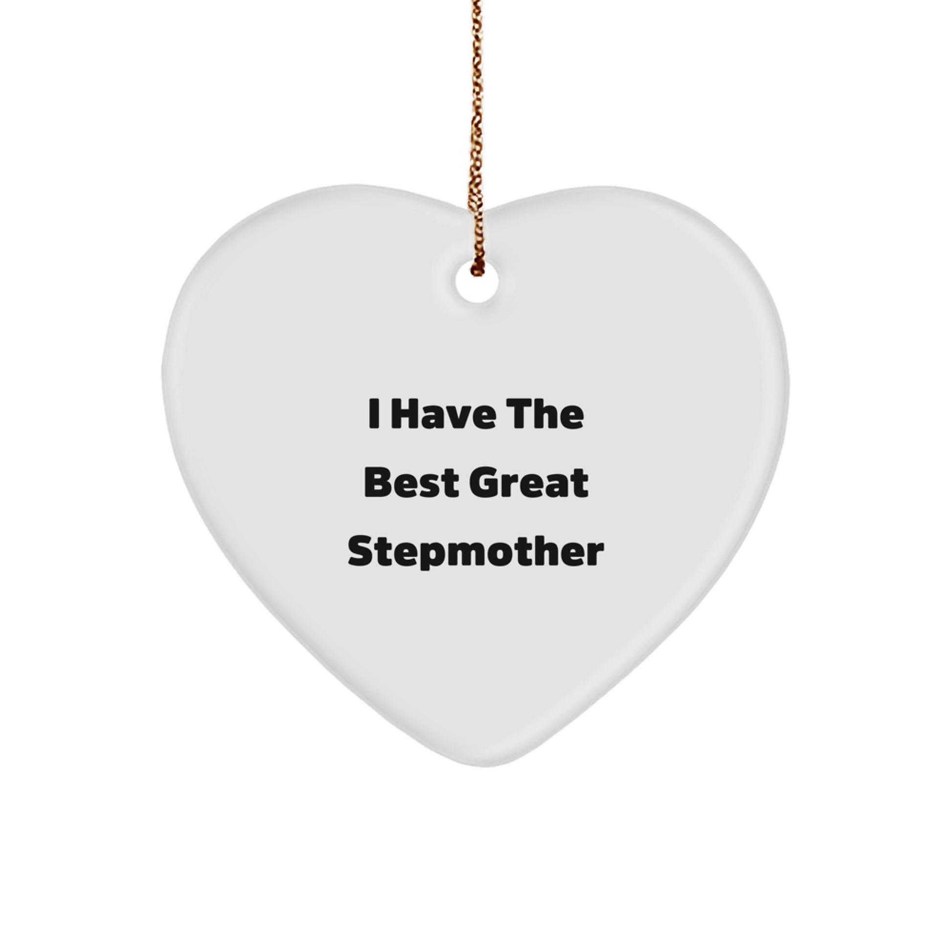 Funny Stepmother Heart Ornament Gifts from Women to Stepmother for Christmas Unique Presents - Image 1