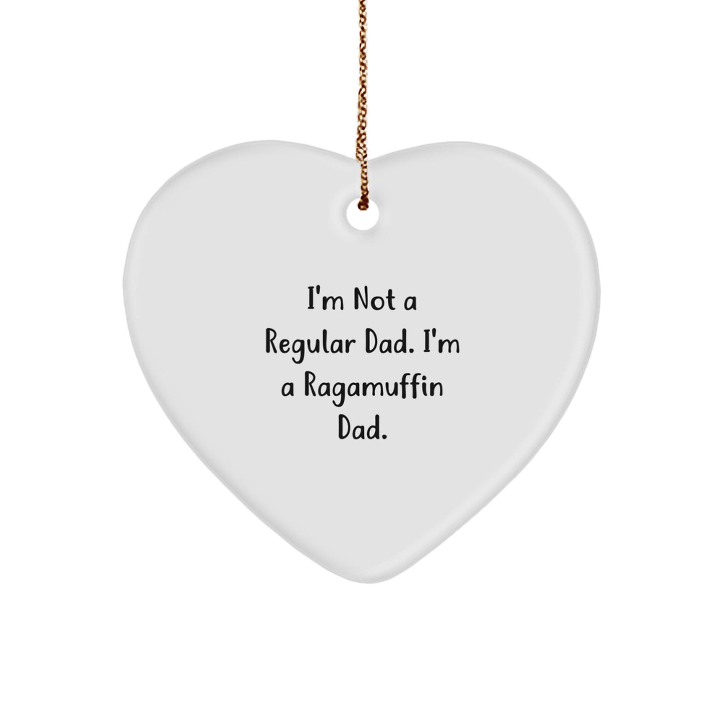 Funny Ragamuffin Cat Dad Gifts for Men on Christmas Unique Ornaments - Image 1