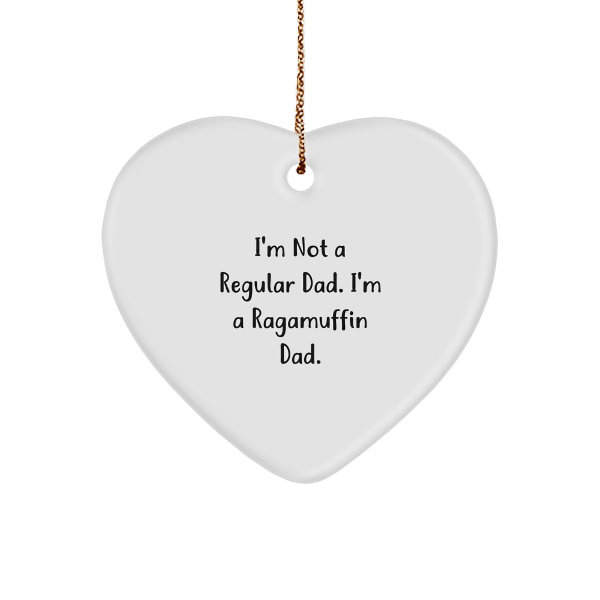 Funny Ragamuffin Cat Dad Gifts for Men on Christmas Unique Ornaments - Image 1