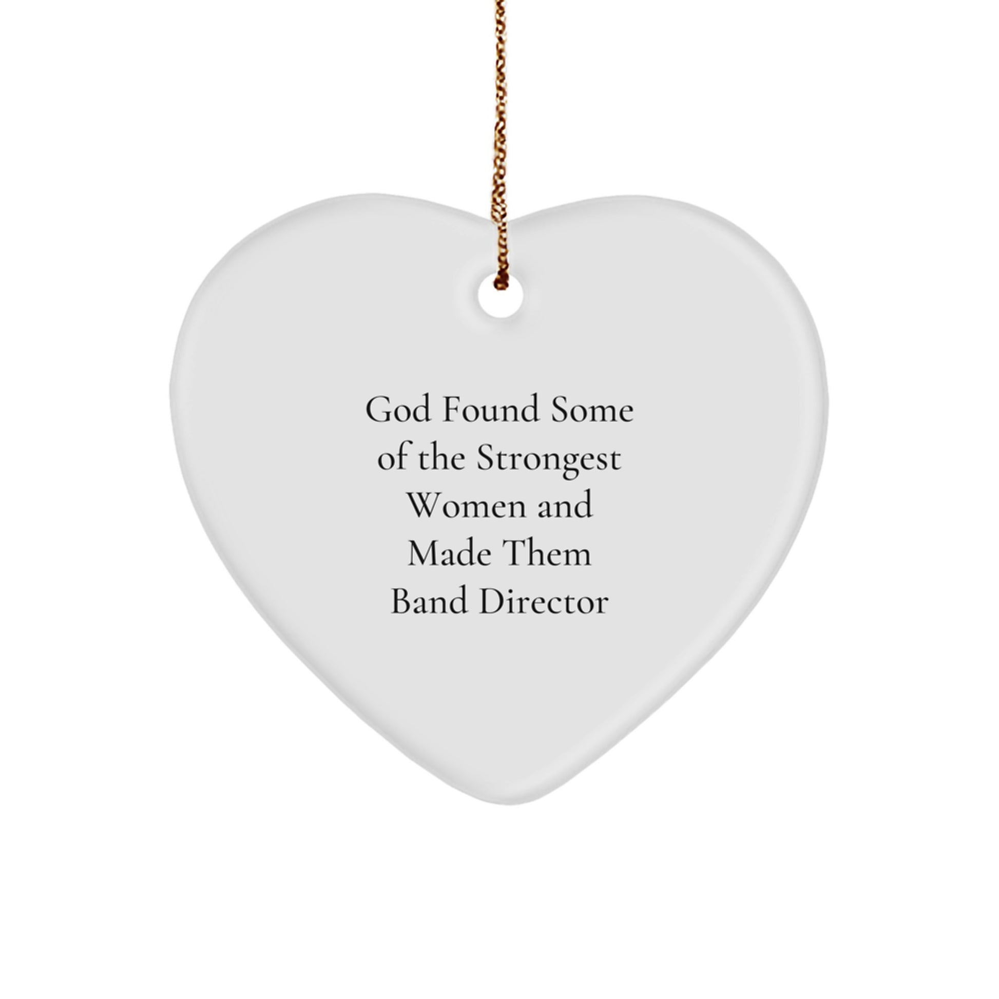 Funny Band Director Heart Ornament Gifts from Men, For Band Director, Christmas Unique Presents - Image 1