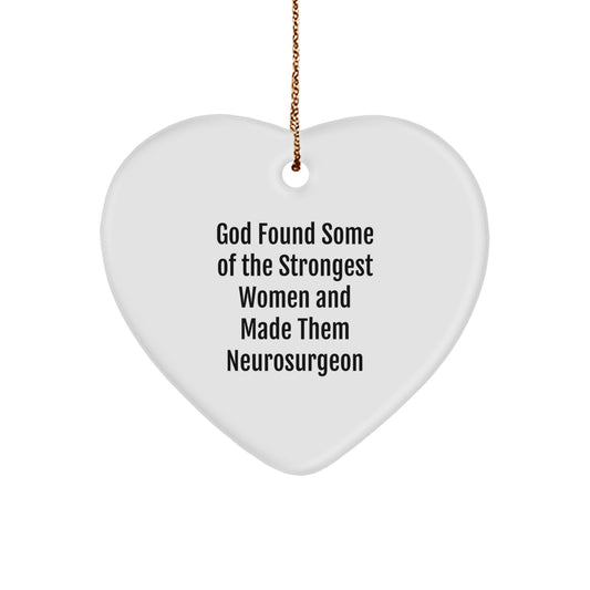 Funny Neurosurgeon Gifts for Christmas - Heart Ornament from Men, Women, Friends, Coworkers, Family to Neurosurgeon, Men, Women, Friends, Coworkers, Family - Inspirational Gift - Image 1