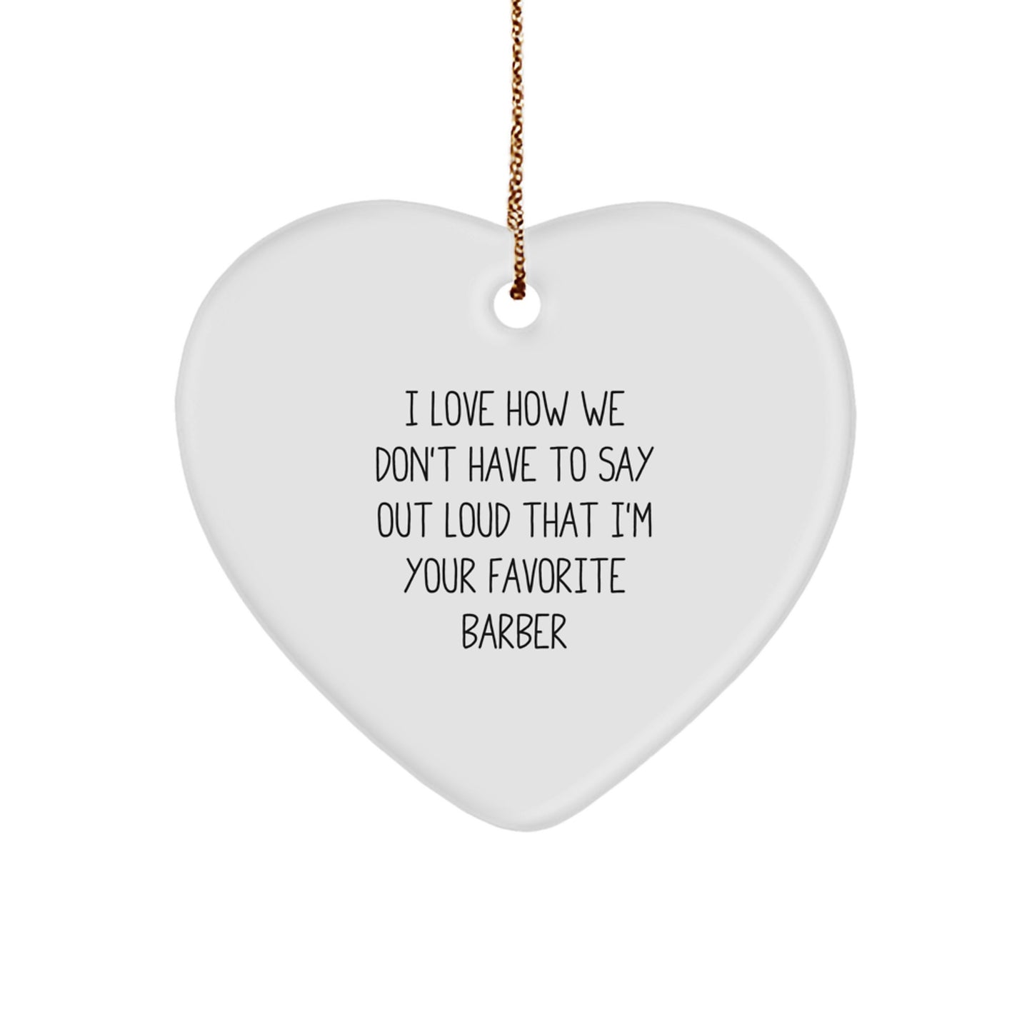 Funny Barber Gifts from Men Christmas Unique Ornaments for Favorite Barber - Image 1