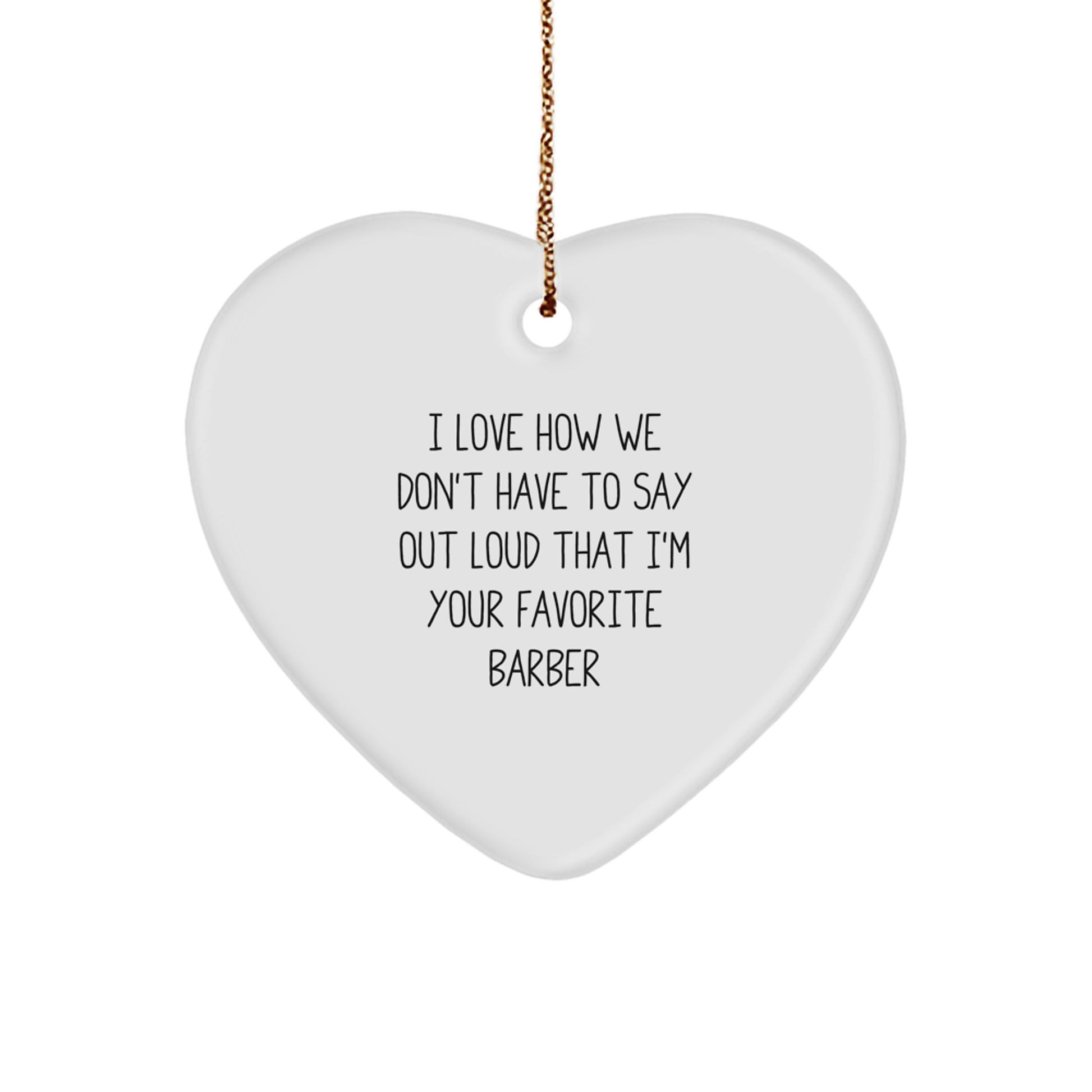 Funny Barber Gifts from Men Christmas Unique Ornaments for Favorite Barber - Image 1