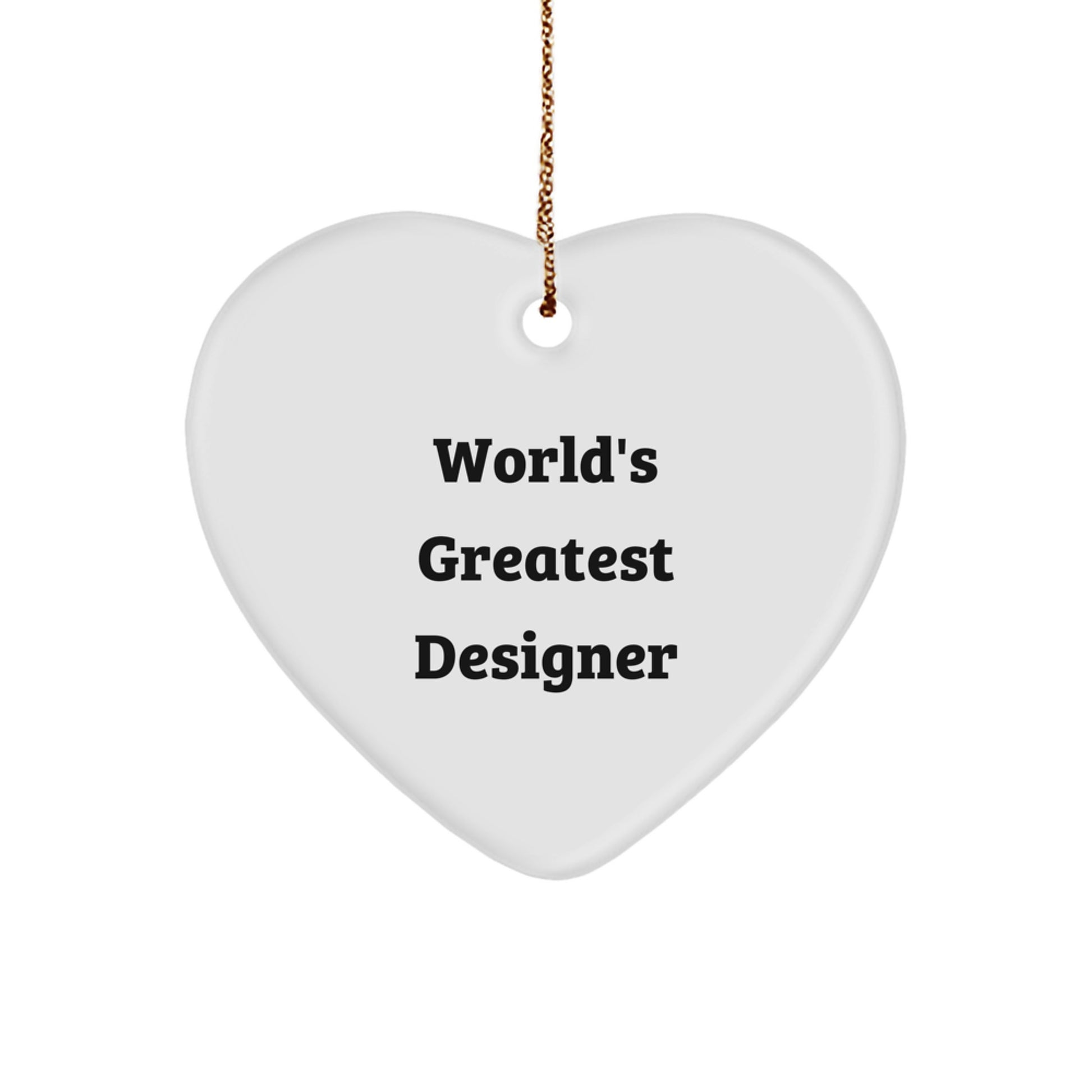 Funny Designer Heart Ornament Gifts from Men to Designer Friends this Christmas - Image 1