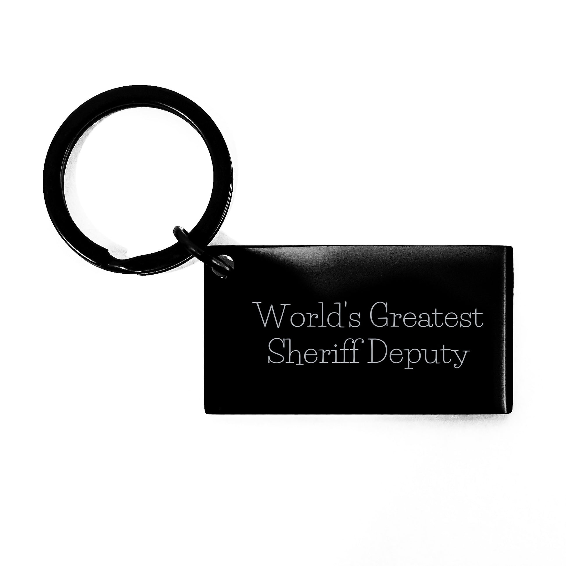 Funny Sheriff Deputy Keychain Gifts from Men to World's Greatest Sheriff Deputy Sheriff Deputy Keychain on Mother's Day Unique Gifts - Image 1