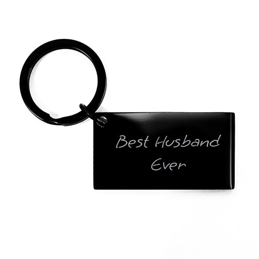 Best Husband Ever Keychain, Funny Husband Gifts for Him, Gifts from Family, Unique Graduation Gifts for Husband - Image 1