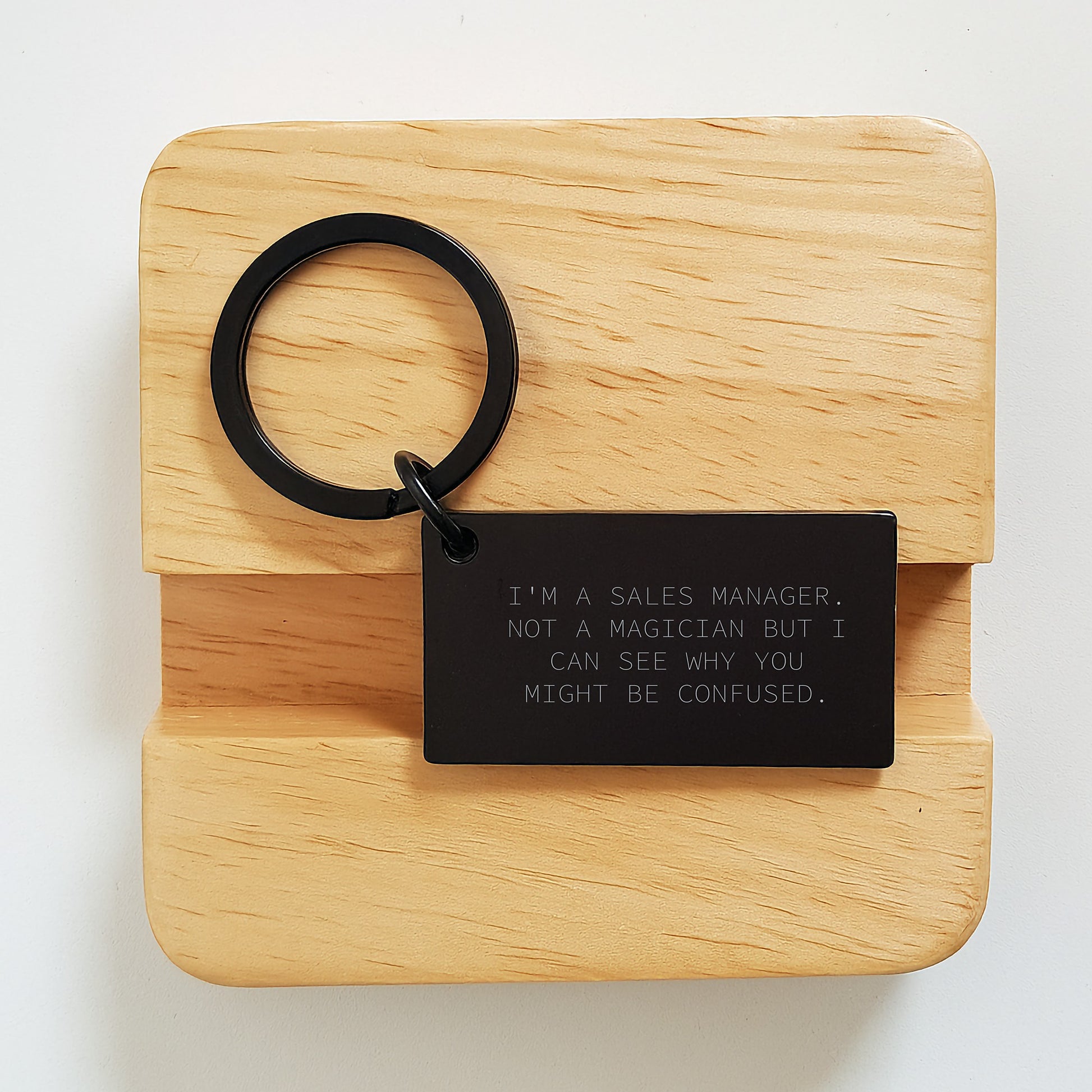 Sales Manager Keychain, Funny Quote, Gifts from Friends to Sales Manager, Perfect Graduation Unique Gifts for Men or Women - Image 2