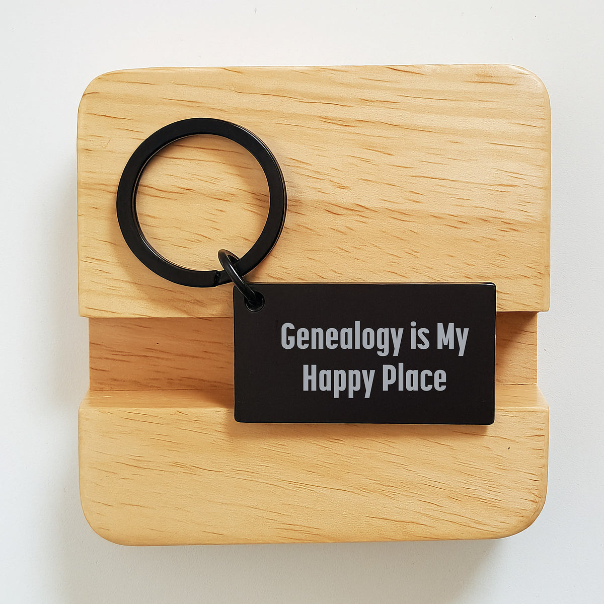Genealogy Gifts for Him, Funny Keychain, Gifts from Dad, Father's Day Unique Keychain, Genealogy Is My Happy Place - Image 2
