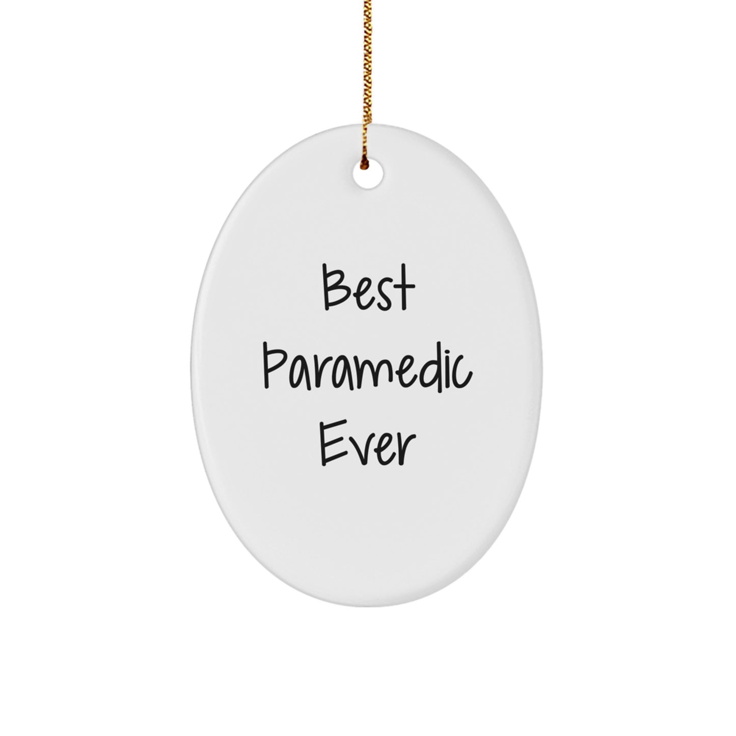 Funny Rescue Worker Gifts from Men to Rescue Worker Men Best - Oval Ornament - Image 1