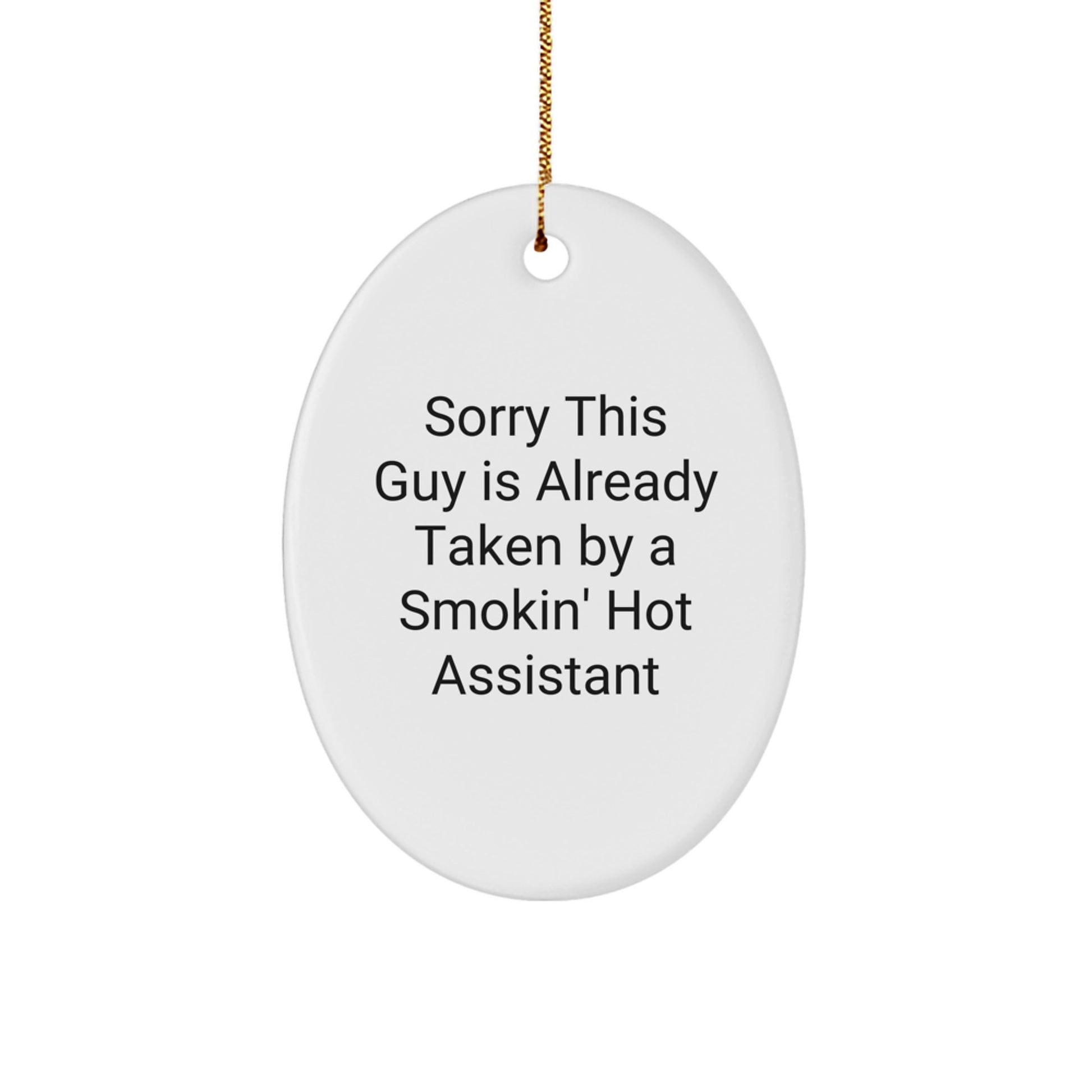 Funny Assistant Oval Ornament Gifts from Friends, Christmas Unique Gifts for Assistant - Image 1