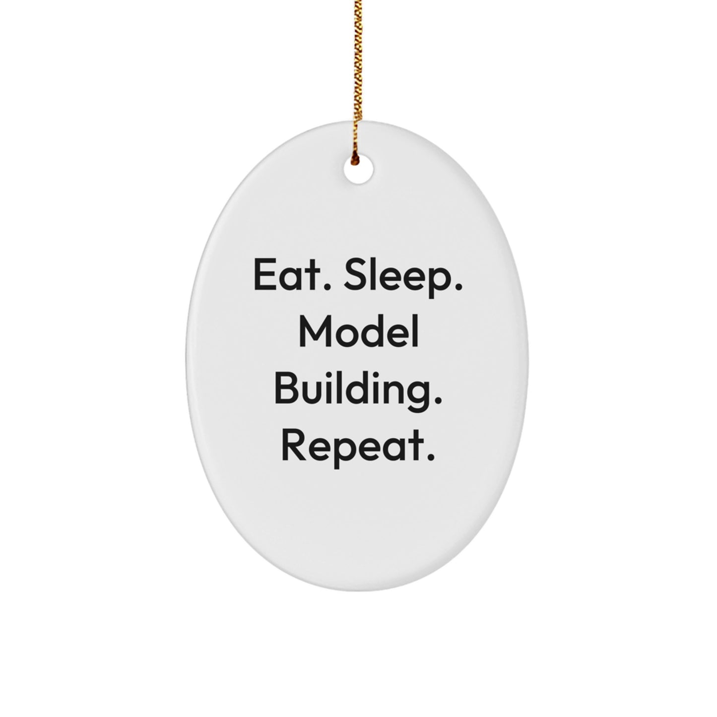Funny Model Building Oval Ornament Gifts from Friends and Family for Christmas Unique Presents - Image 1