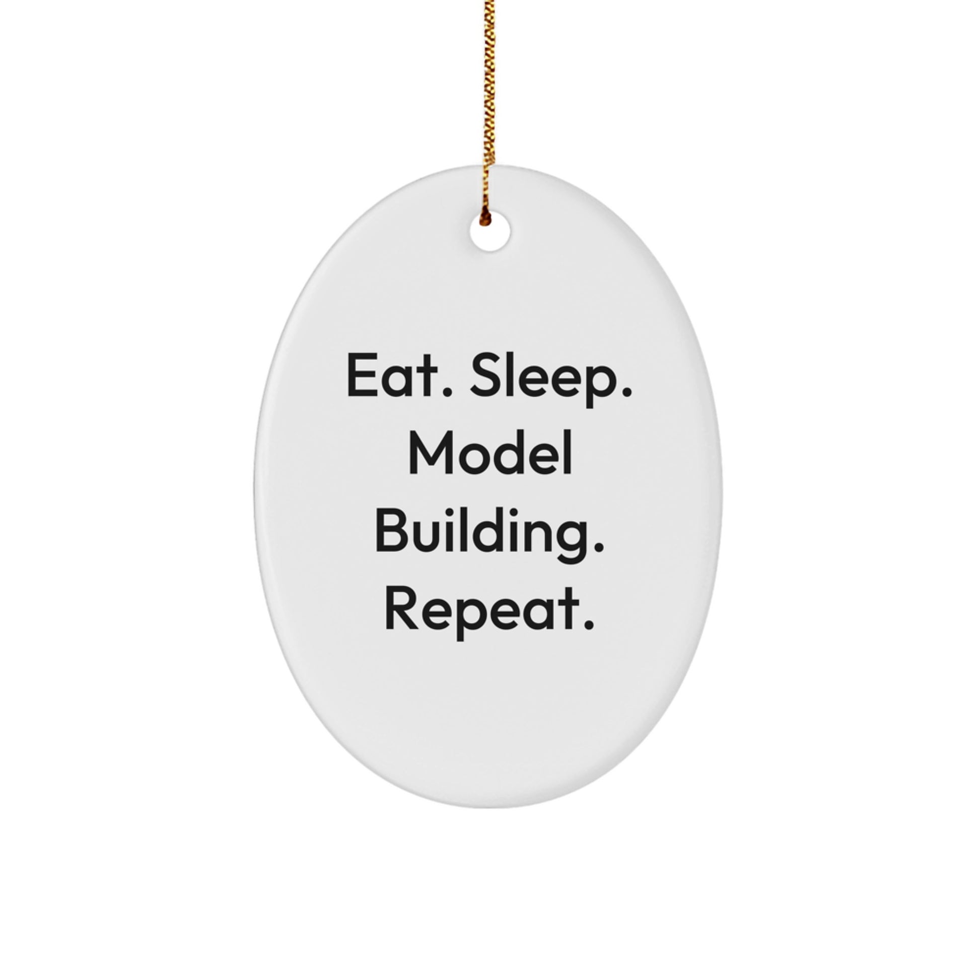 Funny Model Building Oval Ornament Gifts from Friends and Family for Christmas Unique Presents - Image 1