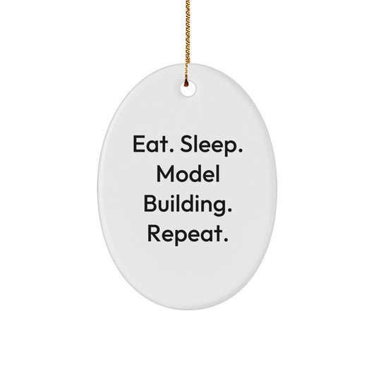 Funny Model Building Oval Ornament Gifts from Friends and Family for Christmas Unique Presents - Image 1