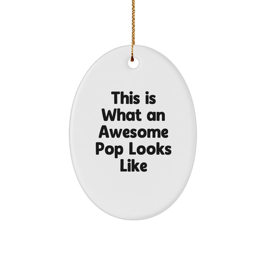 Funny Pop Oval Ornament Gifts from Family to Friends - Image 1