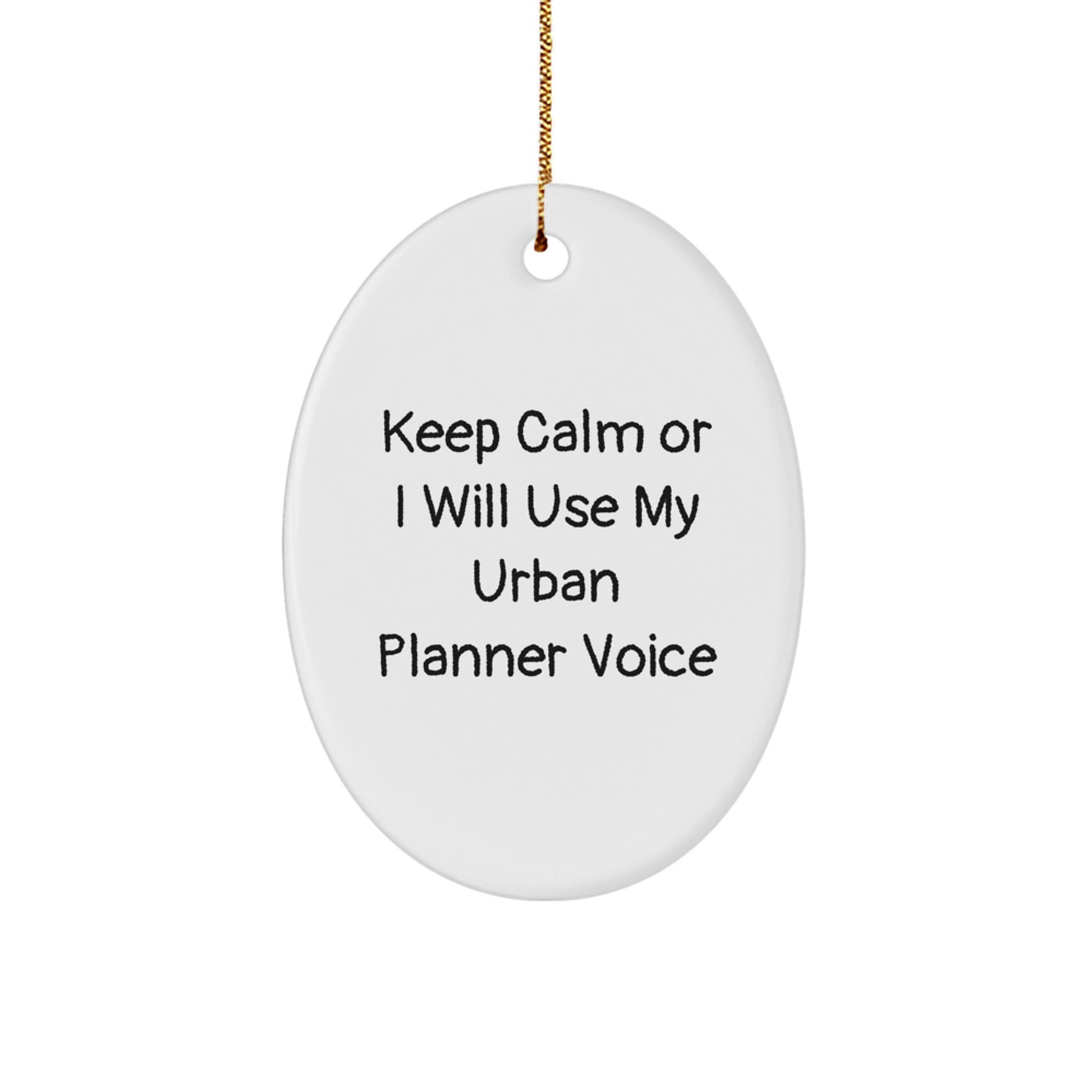 Funny Urban Planner Oval Ornament Gifts from Men to Friends for Christmas Unique - Image 1