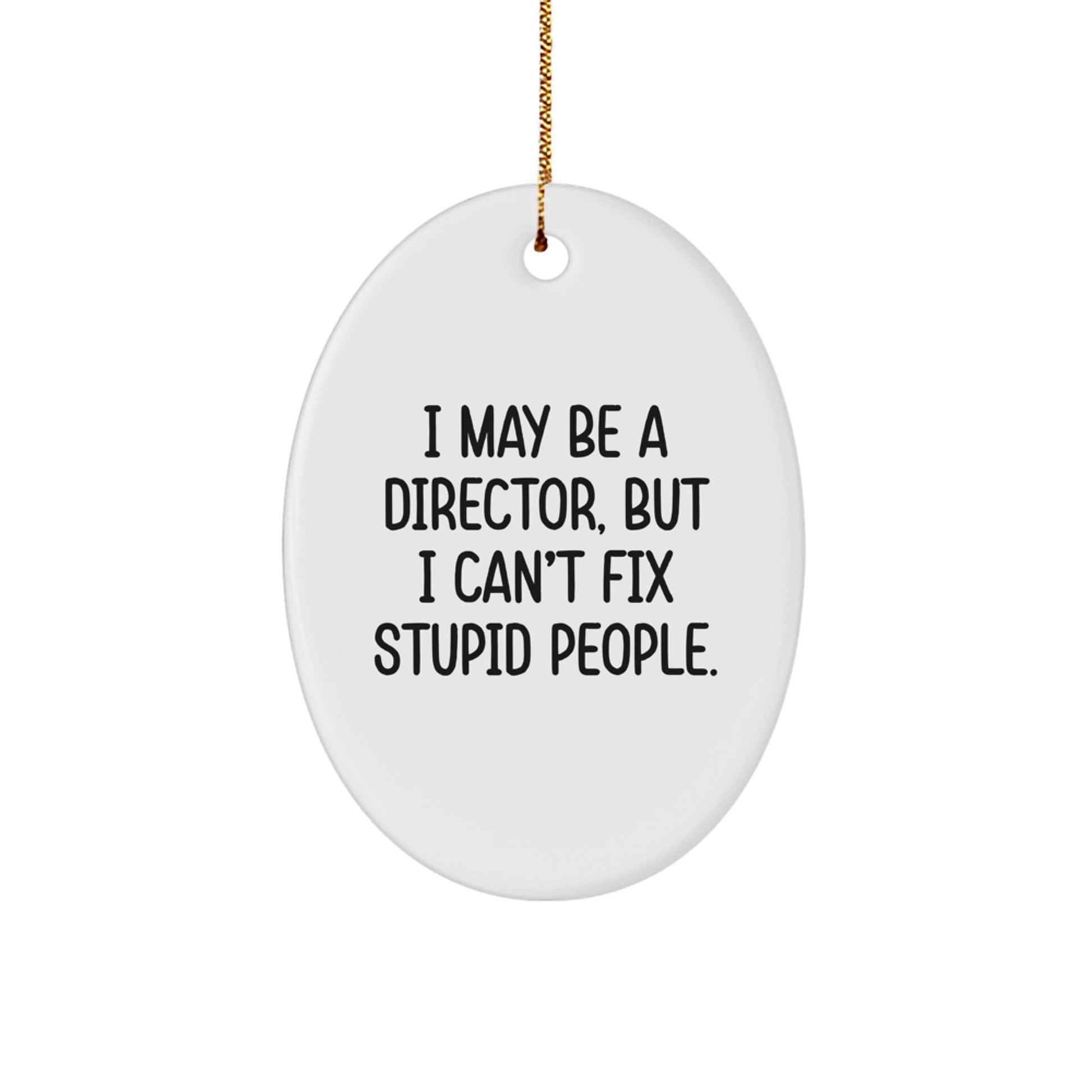 Funny Director Oval Ornament Gifts from Friends for Men on Christmas Unique Gifts - Image 1