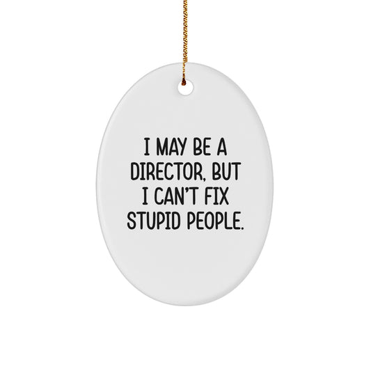 Funny Director Oval Ornament Gifts from Friends for Men on Christmas Unique Gifts - Image 1