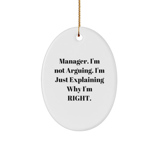 Funny Manager Gifts from Men to Manager Friends for Christmas Unique Ornament Decorations - Image 1