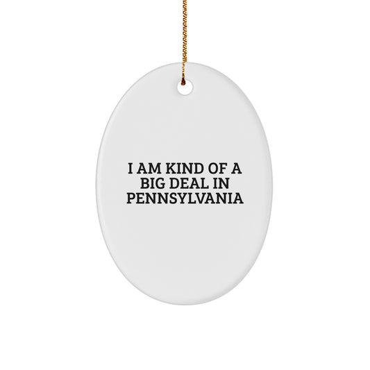 Pennsylvania Oval Ornament Gifts from Friends - Funny I Am Kind Of A Prime Selection In Pennsylvania Christmas Unique Gifts - Image 1