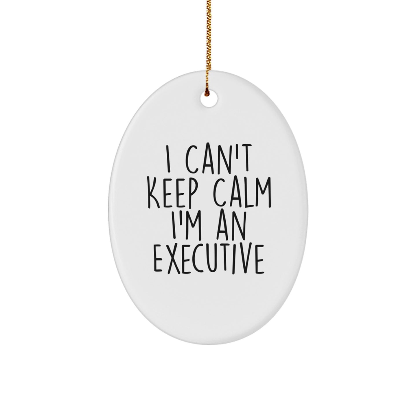 Funny Executive Oval Ornament Gifts from Friends for Executive Men and Women Christmas Unique Decorations - Image 1