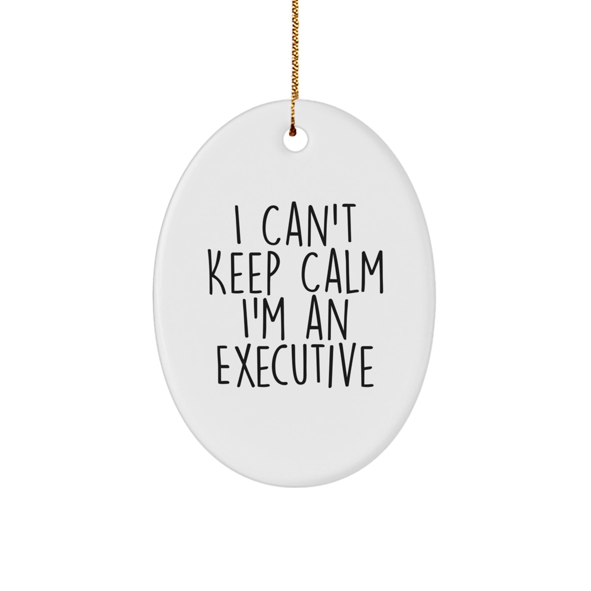 Funny Executive Oval Ornament Gifts from Friends for Executive Men and Women Christmas Unique Decorations - Image 1