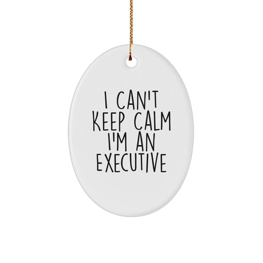 Funny Executive Oval Ornament Gifts from Friends for Executive Men and Women Christmas Unique Decorations - Image 1