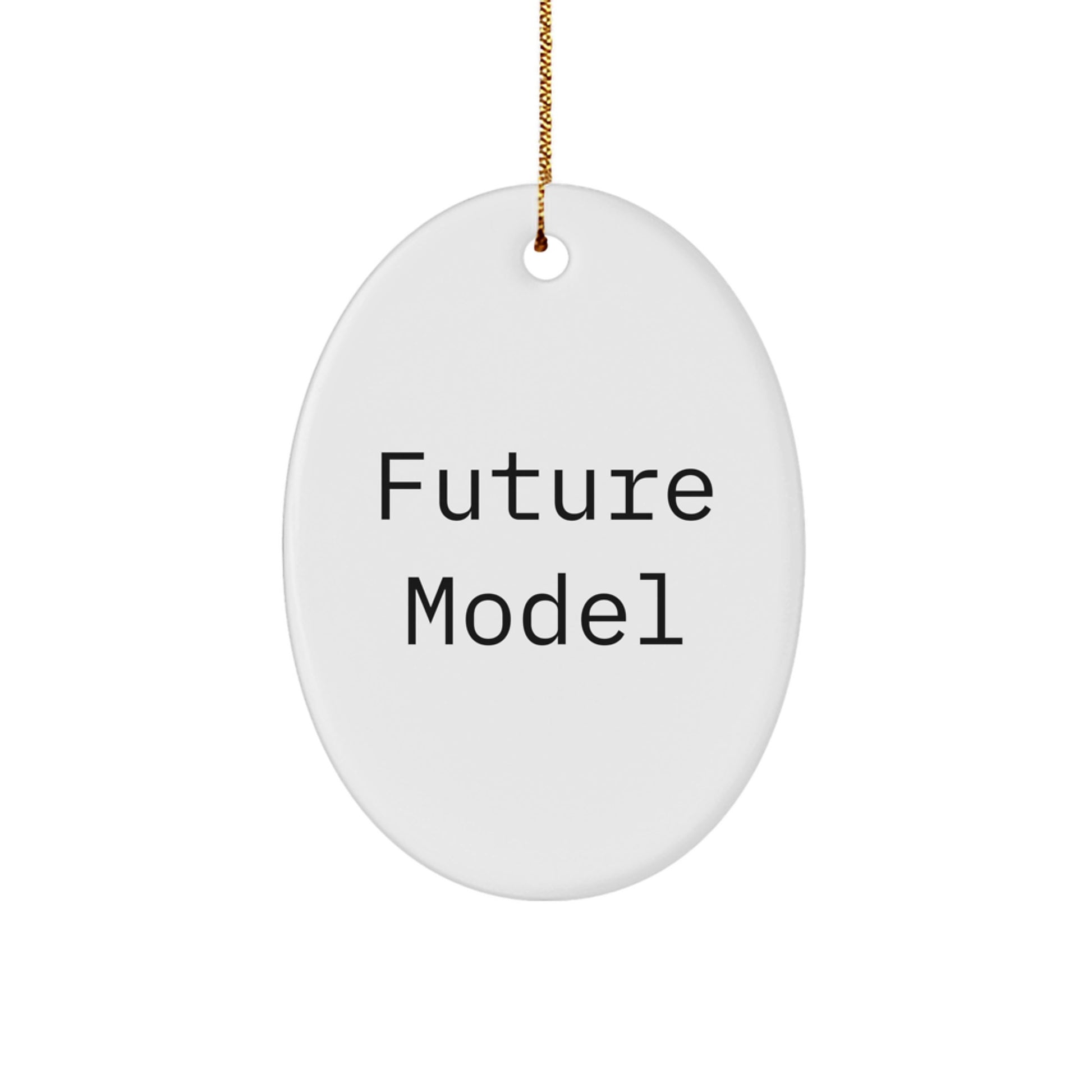 Funny Model Quotes Oval Ornament Gifts from Friends and Family for Model Enthusiasts, Christmas Unique Gifts - Image 1