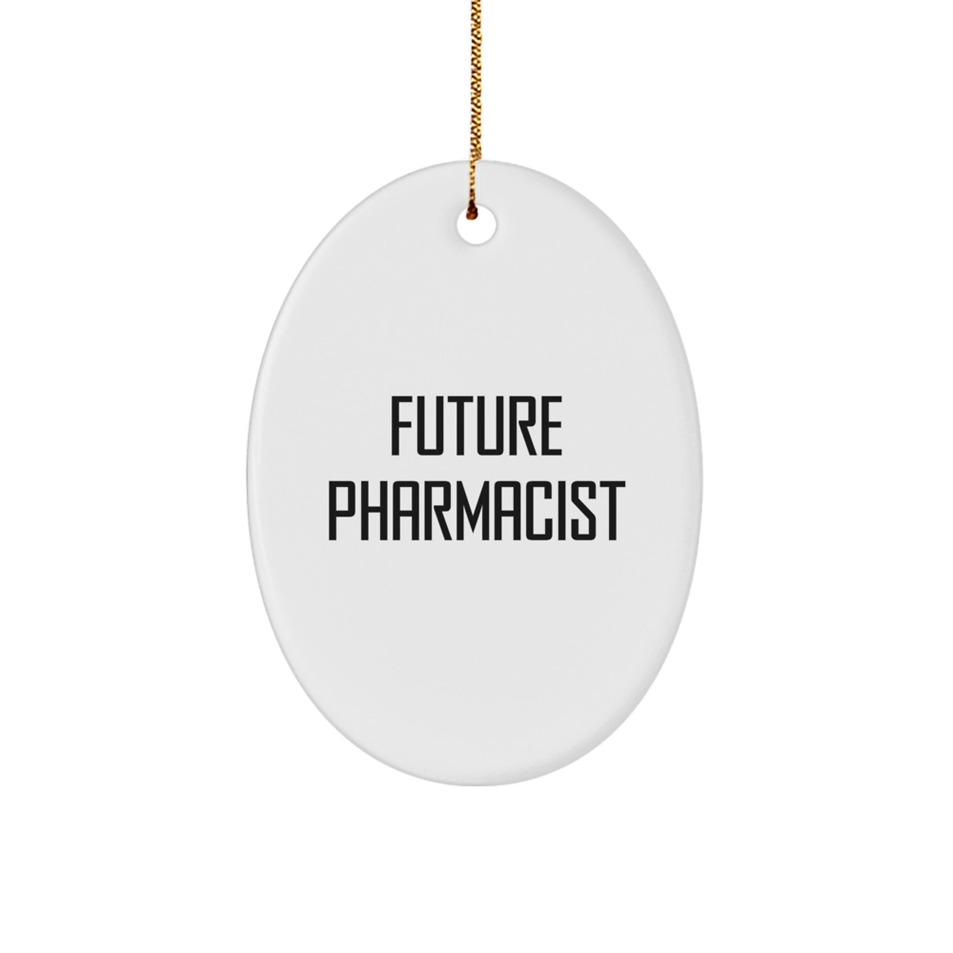Funny Future Pharmacist Oval Ornament Gifts from Friends for Pharmacist Christmas Unique Gifts - Image 1