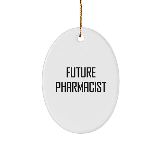 Funny Future Pharmacist Oval Ornament Gifts from Friends for Pharmacist Christmas Unique Gifts - Image 1