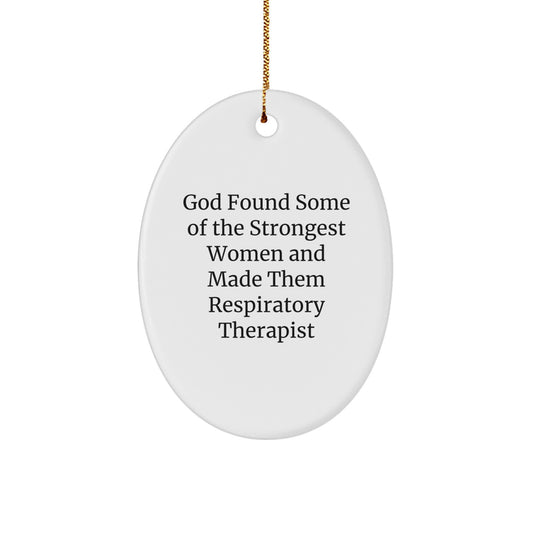 Funny Inspirational Gifts for Respiratory Therapist - Oval Ornament from Mom, Unique Christmas Unique Gifts for Women, Christmas Unique Gifts for Family - Image 1