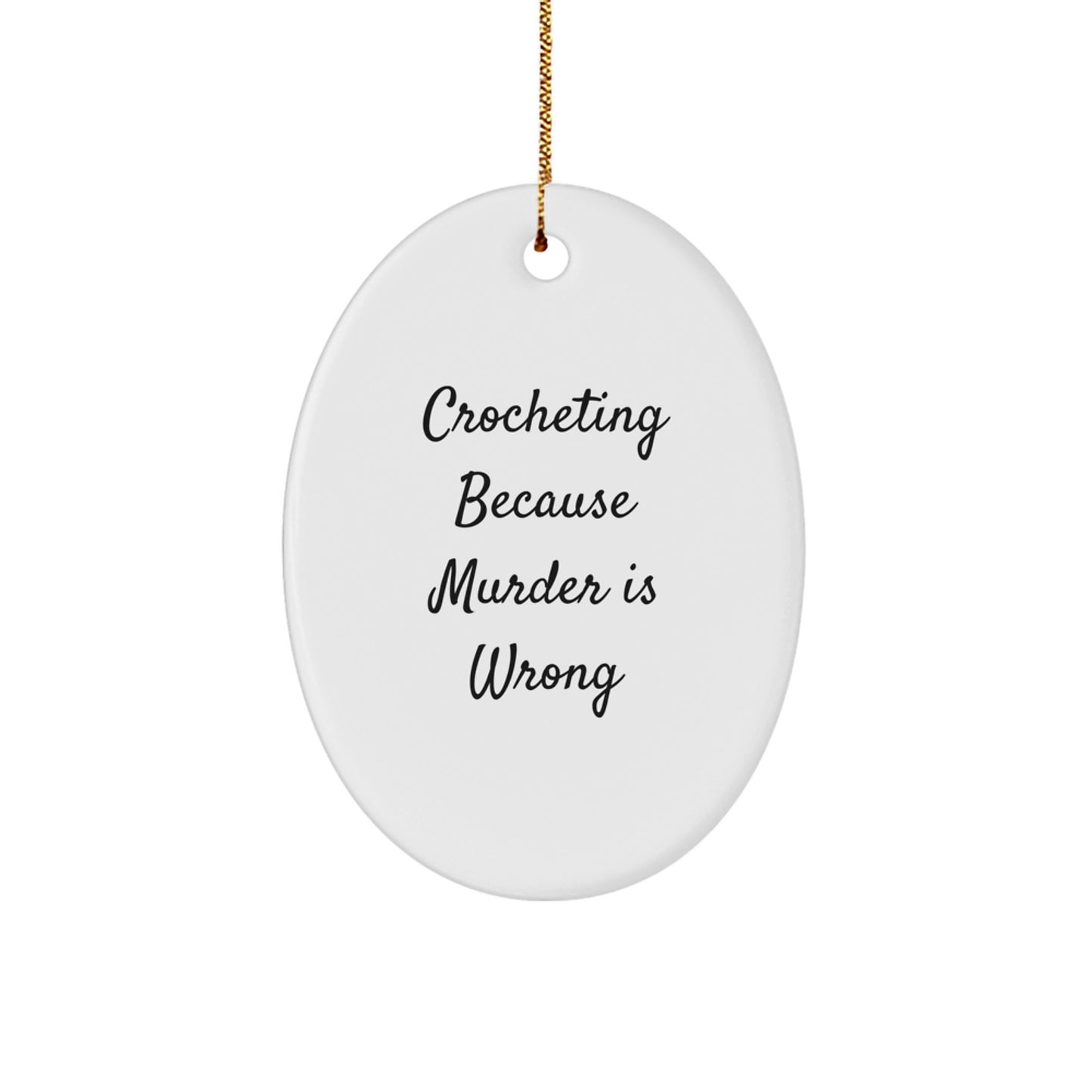 Unique Crocheting Oval Ornament Gifts from Men for Women Friends Family Christmas Decorations - Image 1