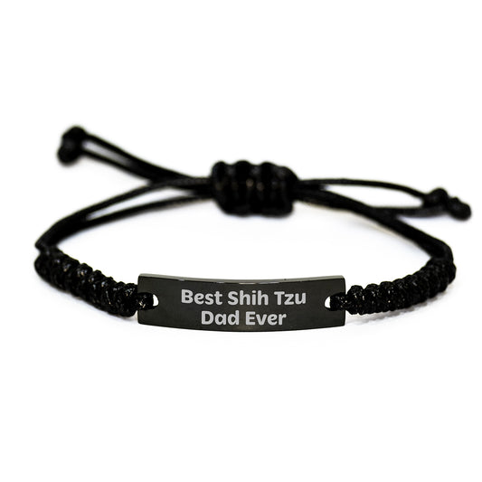 Funny Shih Tzu Dog Rope Bracelet Gifts from Dad for Best Shih Tzu Dad Ever Birthday Unique Gifts for Shih Tzu Dog Lovers - Image 1