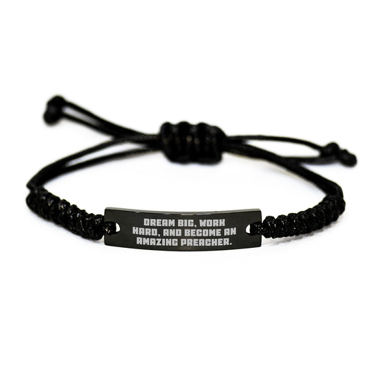 Preacher Inspirational Rope Bracelet Gifts from Men for Amazing Preacher Graduation Unique Gifts - Image 1