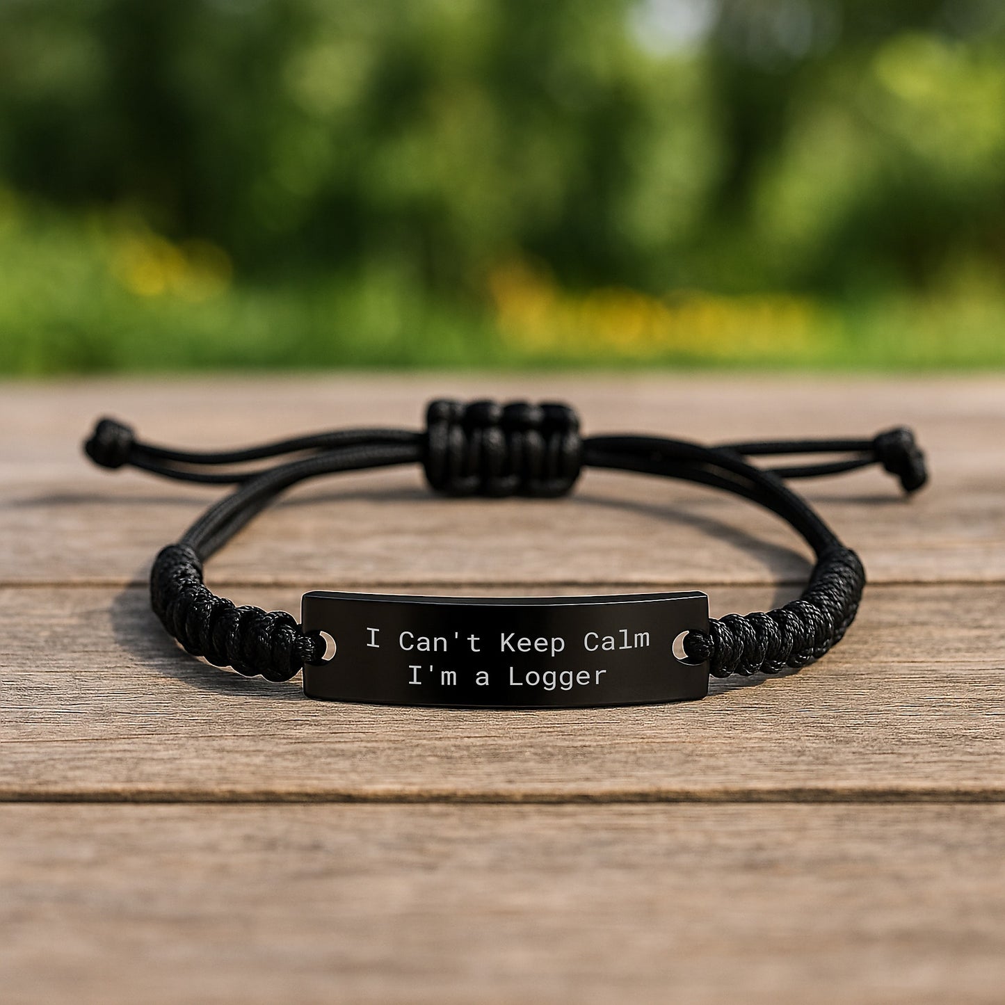 Funny Logger Rope Bracelet Gifts for Men Logger Friends Birthday Unique Gifts from Men - Image 2