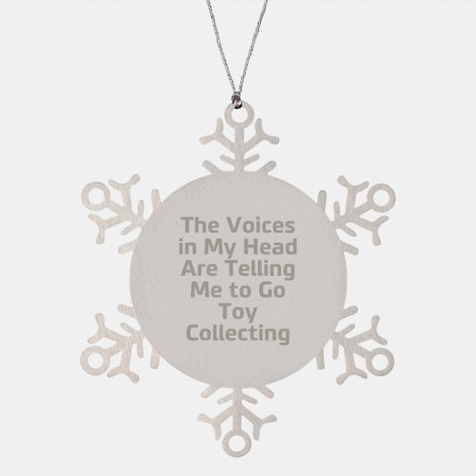 Funny Snowflake Ornament for Toy Collecting Gift from Men to Friends on Christmas - Image 1