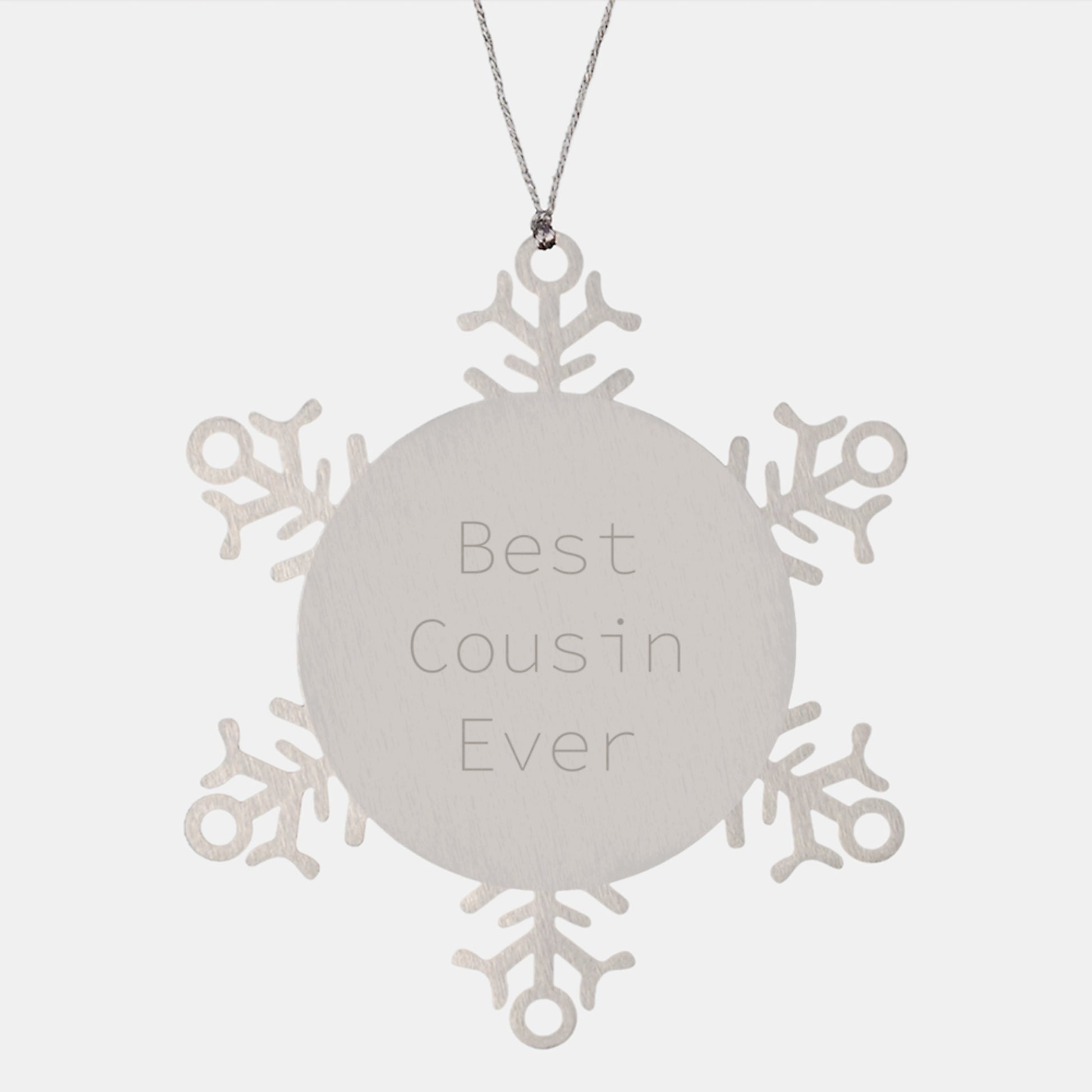 Snowflake Ornament, Best Cousin Ever, Gifts from Family to Cousin, Christmas Unique Presents - Image 1